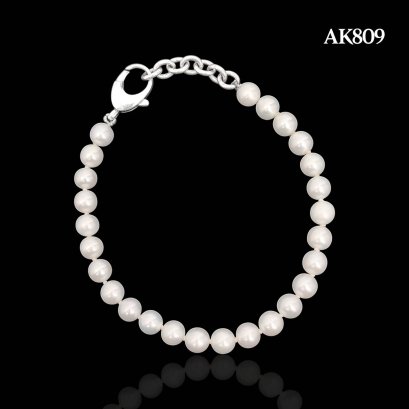 Approx. 6.0 - 6.5  mm, Freshwater Pearl, Uniform Pearl Bracelet