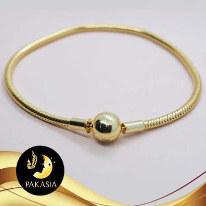 สร้อยข้อมือแพน 22cm [เงินชุุบทอง]