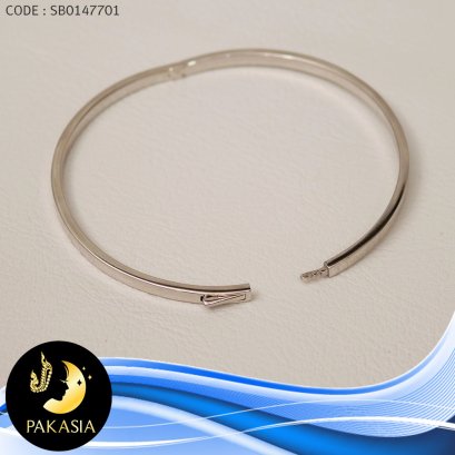 กำไล PAKASIA (เส้นผ่านศูนย์กลาง 6.3 cm.)[เงินชุบทองคำขาว] / ข388