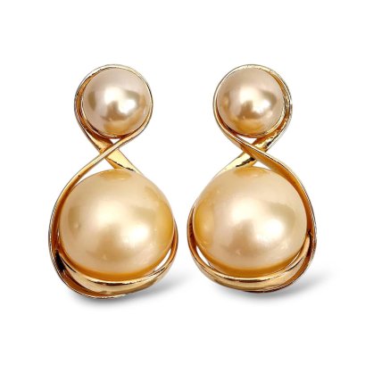 ต่างหู Infinity ไข่มุกทวิน ไข่มุก South Sea Pearl