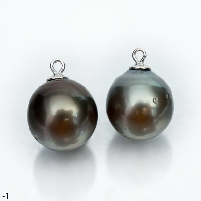Approx. 12.0 mm, Tahitian Pearl, Pearl Drops