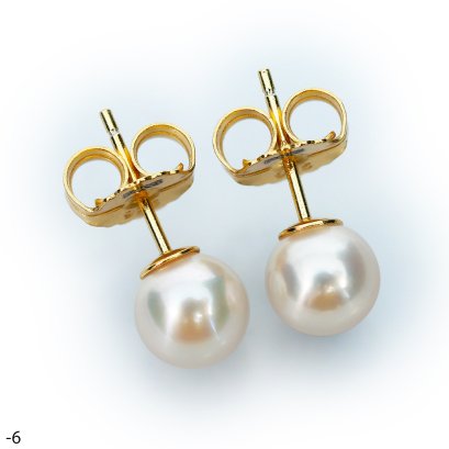 Approx. 7.0 mm, Akoya Pearl, Stud Pearl Earrings