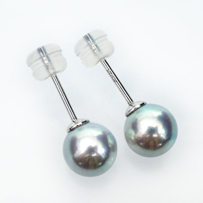 (PSL) Approx. 7.0 mm, Aurora Madama, Stud Pearl Earrings