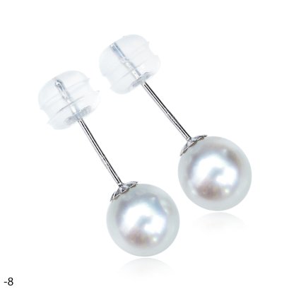 Approx. 6.0 mm, Akoya Pearl, Stud Pearl Earrings