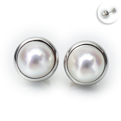 5.80 mm and 5.81 mm, Akoya Pearl, Stud Pearl Earrings