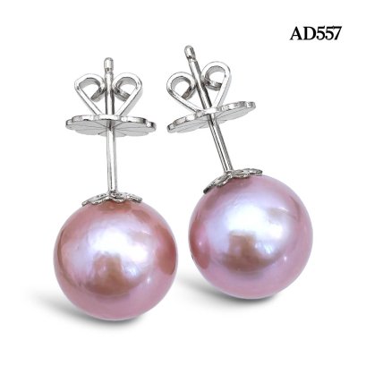 Approx. 12.0 mm, Edison Pearl, Stud Pearl Earrings