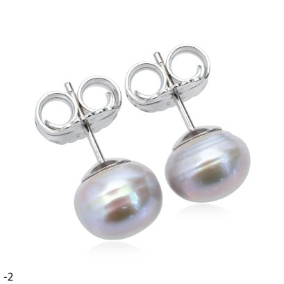 Approx. 9.0 mm, Freshwater Pearl, Stud Pearl Earrings