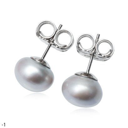 Approx. 10.0 mm, Freshwater Pearl, Stud Pearl Earrings