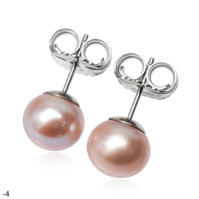 Approx. 9.0 - 10.0 mm, Freshwater Pearl, Stud Pearl Earrings