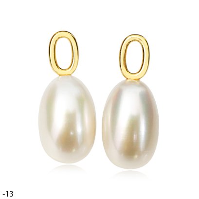 Approx. 8.0 mm, Freshwater Pearl, Hoop Pearl Drops