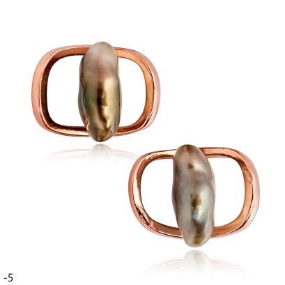 Approx. 3.5 - 4.0 mm, Keshi Tahitian Pearl, Butterfly Keshi Stud Earrings