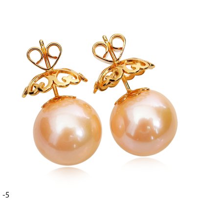 Approx. 14.0 - 15.0 mm, Edison Pearl, Stud Earrings