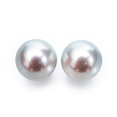 (PSL) Approx. 9.0 mm, Aurora Blue Rose, Pair Pearl