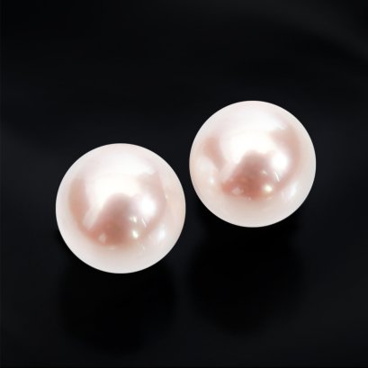 (PSL) Approx. 7.9 mm, Aurora Hanadama, Pair Pearl