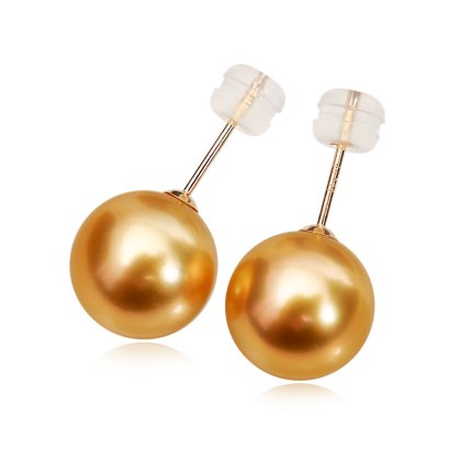 (PSL) Approx. 10.6 mm, Aurora Moon Rainbow, Stud Earrings