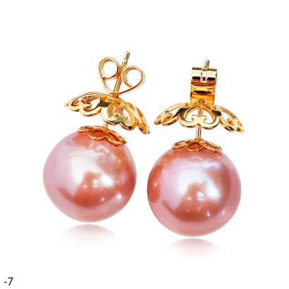 Approx. 15.0 mm, Jumbo Edison Pearl, Stud Pearl Earrings