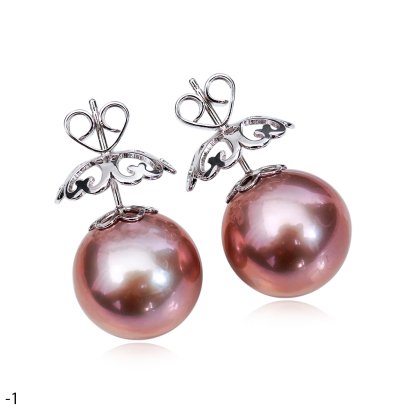 Approx. 15.0 mm, Jumbo Edison Pearl, Stud Earrings