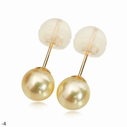 Approx. 7.5 - 8.0 mm, Moonlight Lot, Akoya Pearl, Stud Pearl Earrings