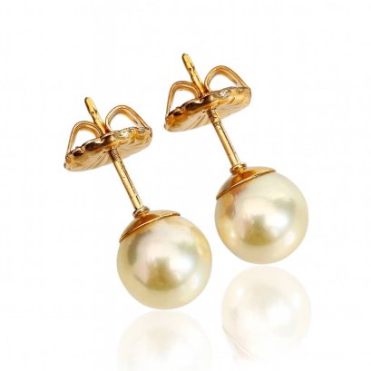 Approx. 7.0 - 7.5 mm, Moonlight Lot, Akoya Pearl, Stud Earrings