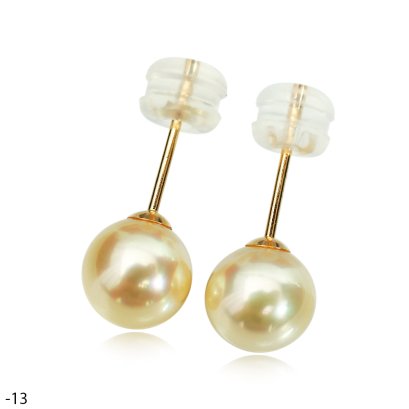 Approx. 6.0 - 6.5 mm, Moonlight Lot, Akoya Pearl, Stud Earrings