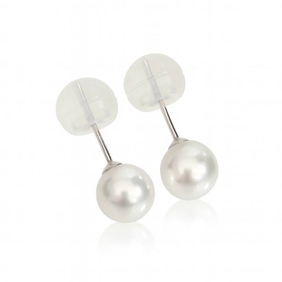 Approx. 7.0 - 7.5 mm, Mucho Lot, Akoya Pearl, Stud Earrings