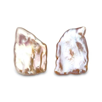 Approx. 15.0 mm up, Keshi Freshwater Pearl, Stud Earrings