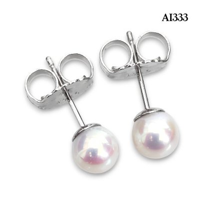 Approx. 5.5 mm, AK Pearl, Stud Earring