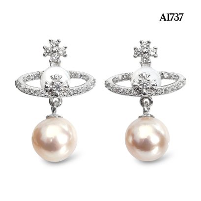 Approx. 8.0 mm, Akoya Pearl, Vivian Dangle Pearl Stud Earrings