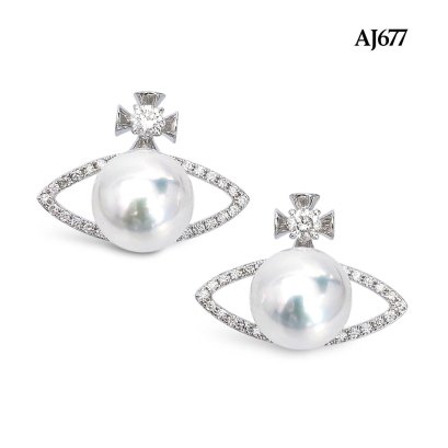 (PSL) Approx. 9.0 mm, Aurora Tennyo, Akoya Pearl, Vivian Diamond Pearl Stud Earrings