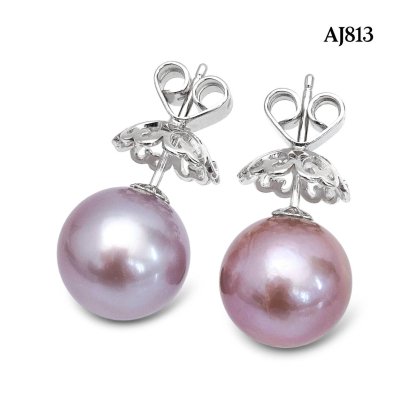 Approx. 12.0 mm, Edison Pearl, Pearl Stud Earrings