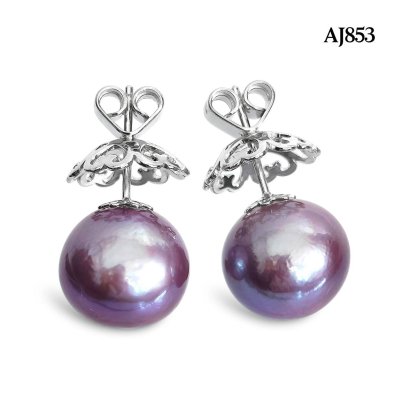 Approx. 14.0 - 15.0 mm, Edison Pearl, Pearl Stud Earrings