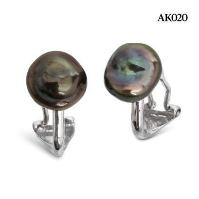 8.5 mm and 8.6 mm, Keshi Pearl, Tahitian Pearl, Pearl Stud Omega Earring Backs Earrings