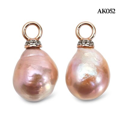Approx. 11.0 mm, Ripple Pearl, Freshwater Pearl, Pearl Drops (For Earrings)