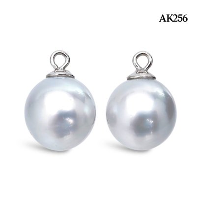 Approx. 9.0 mm, White South Sea Pearl, Pair Pearl