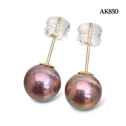 Approx. 8.0 mm, Special Color, Mini Edison Pearl, Stud Earrings