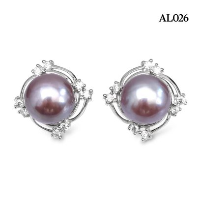 10.9 mm and 11.0 mm, Edison Pearl, Pearl System Stud Earrings