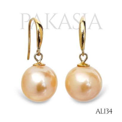 Approx. 11.0 mm, Edison Pearl, Fish Hooks Dangle Pearl Earrings