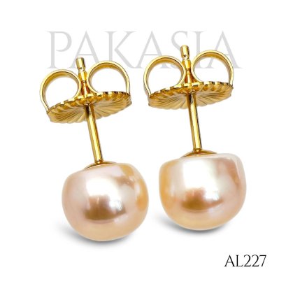 Approx. 8.0 mm, Freshwater Pearl, Stud Earrings