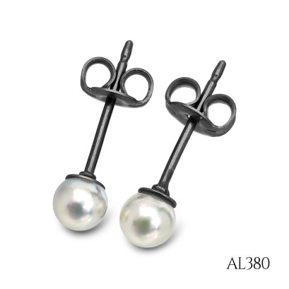 Approx. 3.5 - 4.0 mm, Akoya Pearl, Stud Pearl Earrings