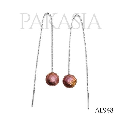 8.5 mm and 8.7 mm, Hanashinju, Selatan Sunburn II, Edison Pearl, Pearl Threader Earrings