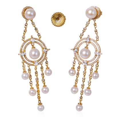 ต่างหู "Pearl Catcher" ไข่มุก Freshwater Pearl