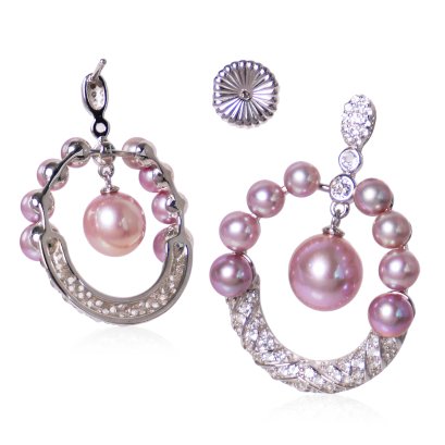 ต่างหู "หรีด Cluster ไข่มุก"