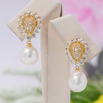 9.0 mm , Akoya Pearl , Stud Earrings