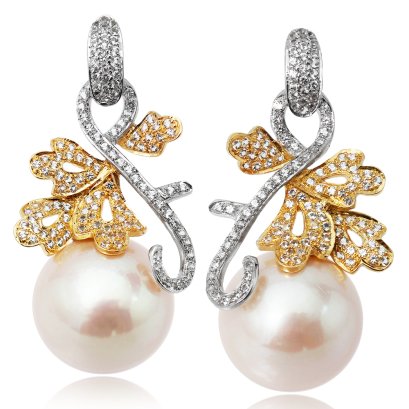 Approx. 15.0 - 16.0 mm, Edison Pearl, Dangle Earrings