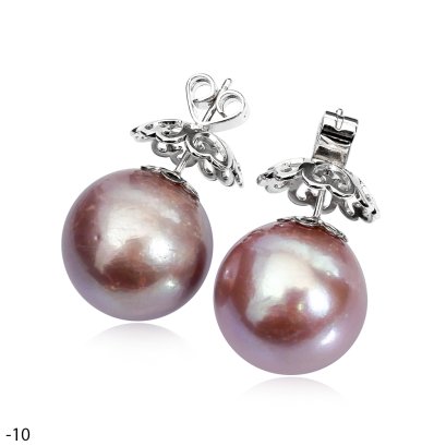 Approx. 16.0-17.0 mm, Edison Pearl, Stud Earrings