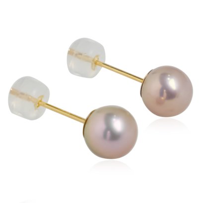 Approx. 6.0-7.0 mm, Candy Pearl, Stud Earrings