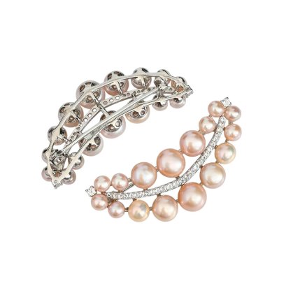 Approx. 3.5 - 7.0 mm, Freshwater Pearl, Smiley Pearl Brooch