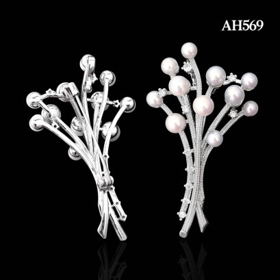 Approx. 4.5 - 6.0 mm, AK Pearl, Firework Pearl Alloy Pendant
