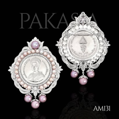 4.5 mm - 8.8 mm, Edison & Freshwater Pearl, Royal Thai Family Members Collection, Brooch