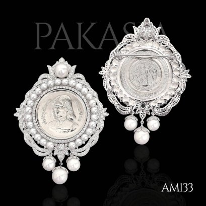 4.5 mm - 9.0 mm, AK & Edison & Freshwater Pearl, Royal Thai Family Members Collection, Brooch
